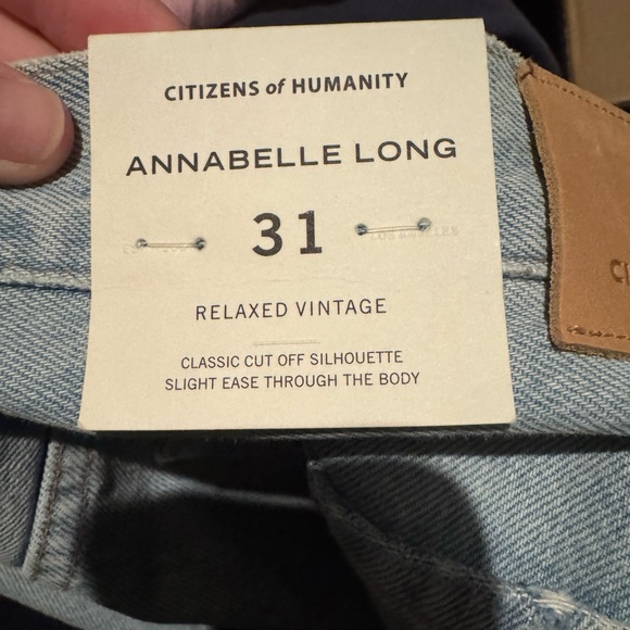 NWT Citizens of Humanity Annabelle Long Denim Jeans Shorts Size 31 - Picture 5 of 6